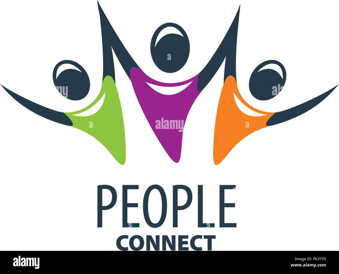 Il logo del vettore di persone Illustrazione Vettoriale