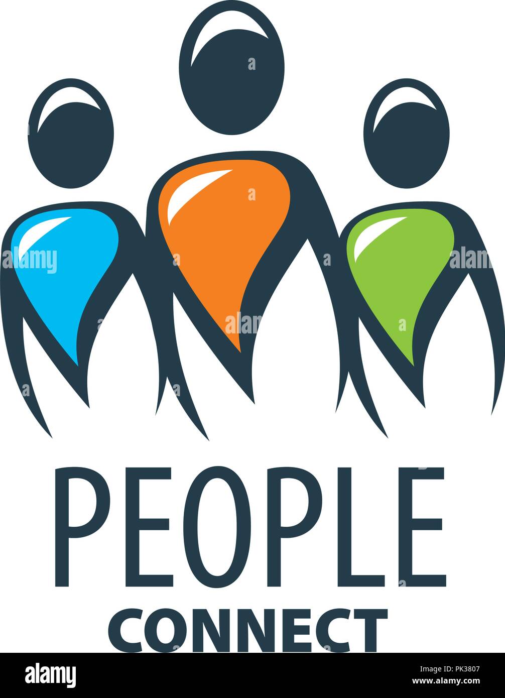 Il logo del vettore di persone Illustrazione Vettoriale