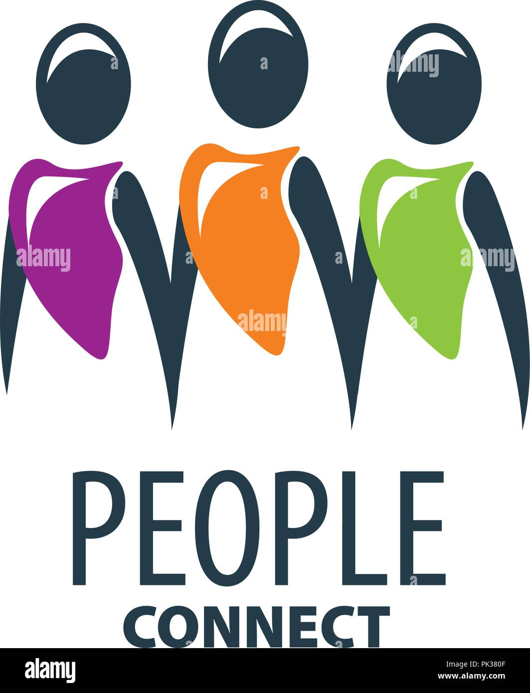 Il logo del vettore di persone Illustrazione Vettoriale