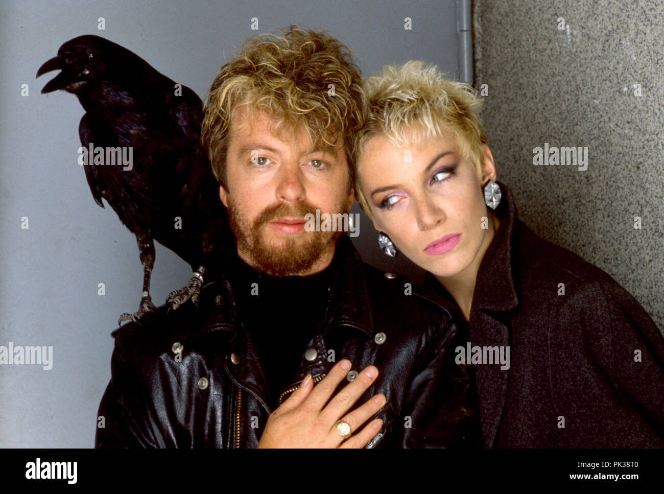 British duo musicale (degli Eurythmics Annie Lennox e David A. Stewart). | Utilizzo di tutto il mondo Foto Stock