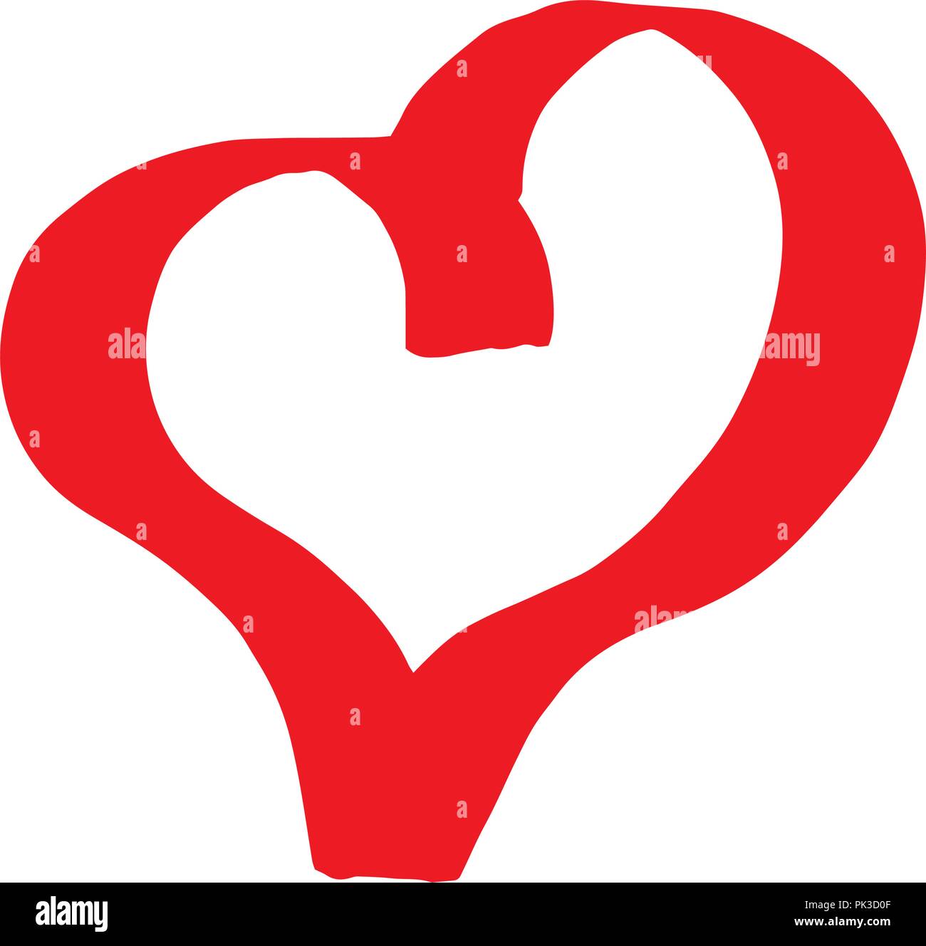 Vettore logo del cuore Illustrazione Vettoriale