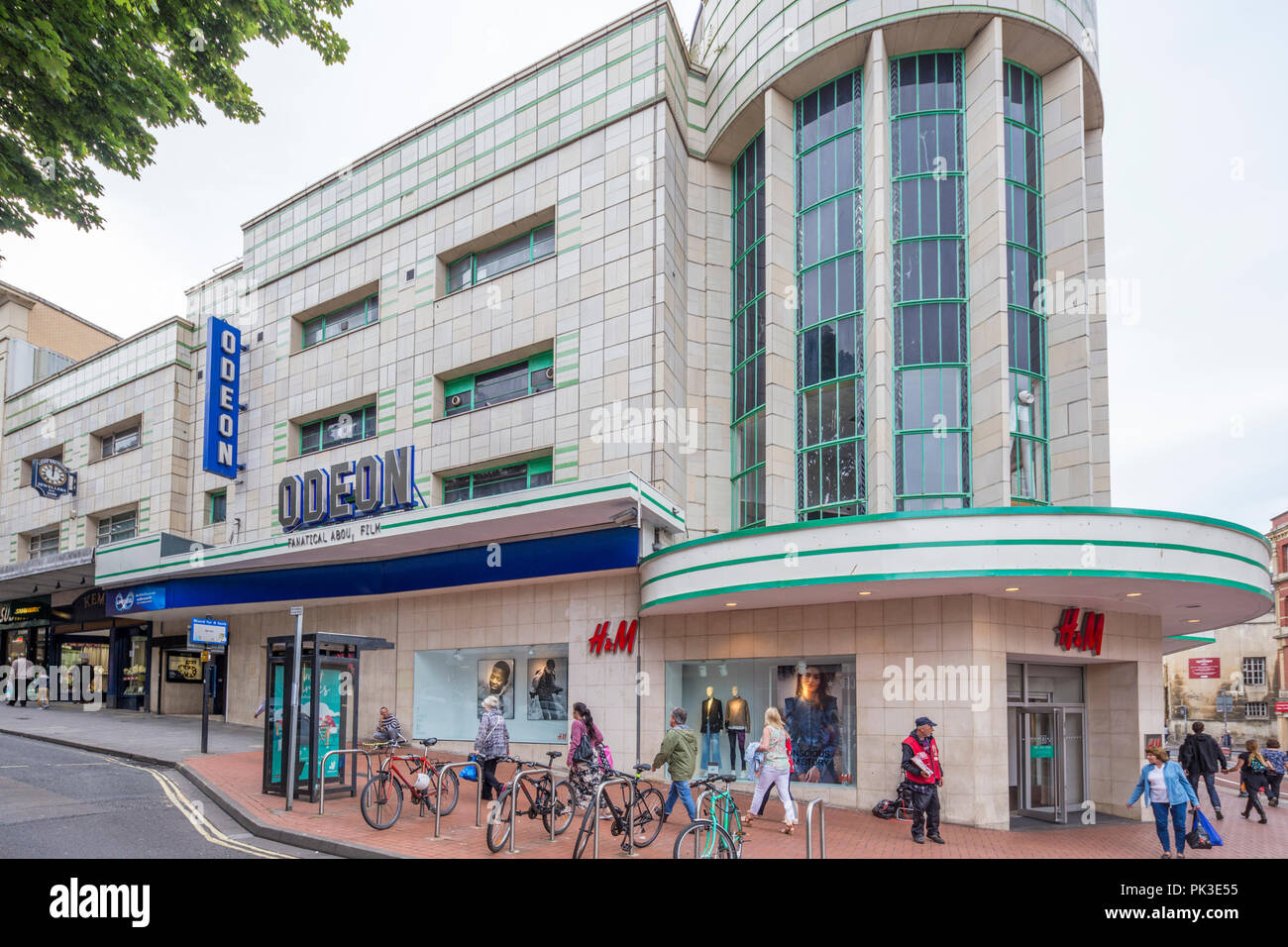 Oscar Deutsch's grand Odeon picture house inaugurato il 16 luglio 1938, Broadmead, Bristol, Inghilterra, Regno Unito Foto Stock