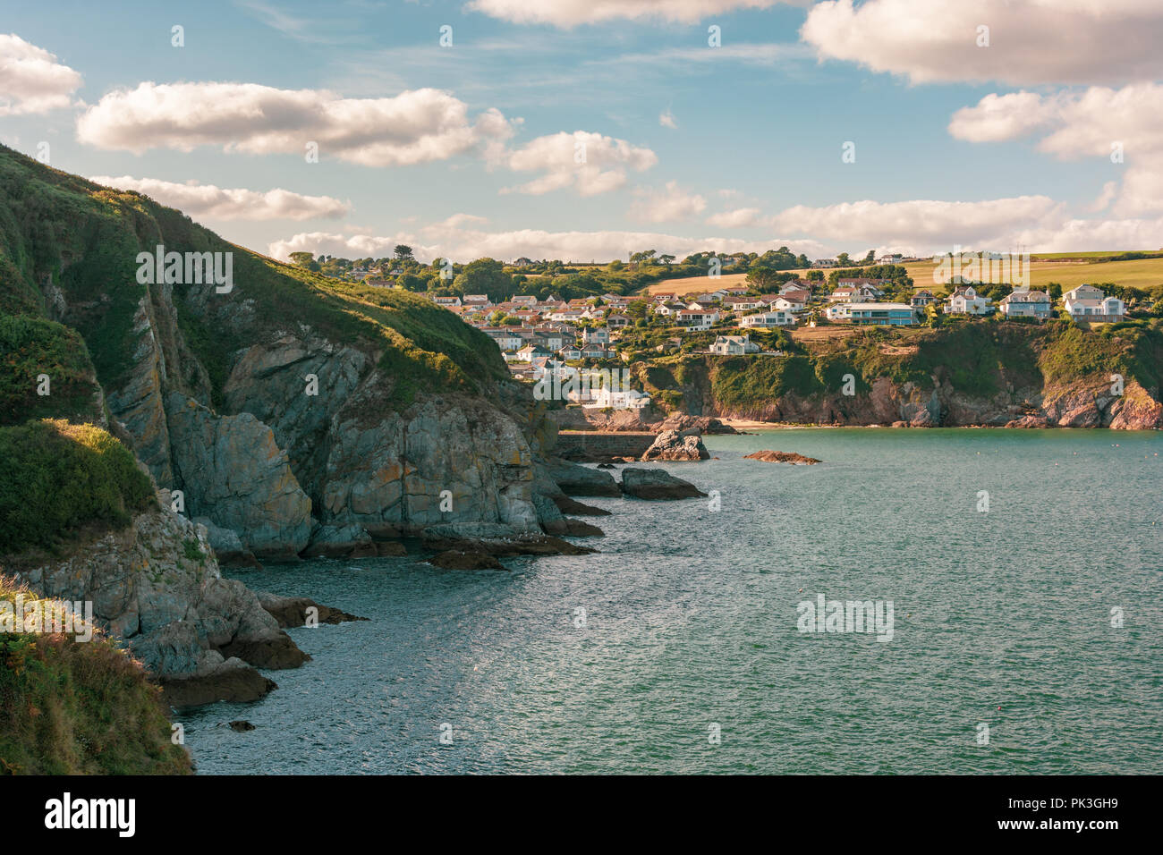 Cornish villaggio sul mare di gorran haven, sud della Cornovaglia, England, Regno Unito Foto Stock