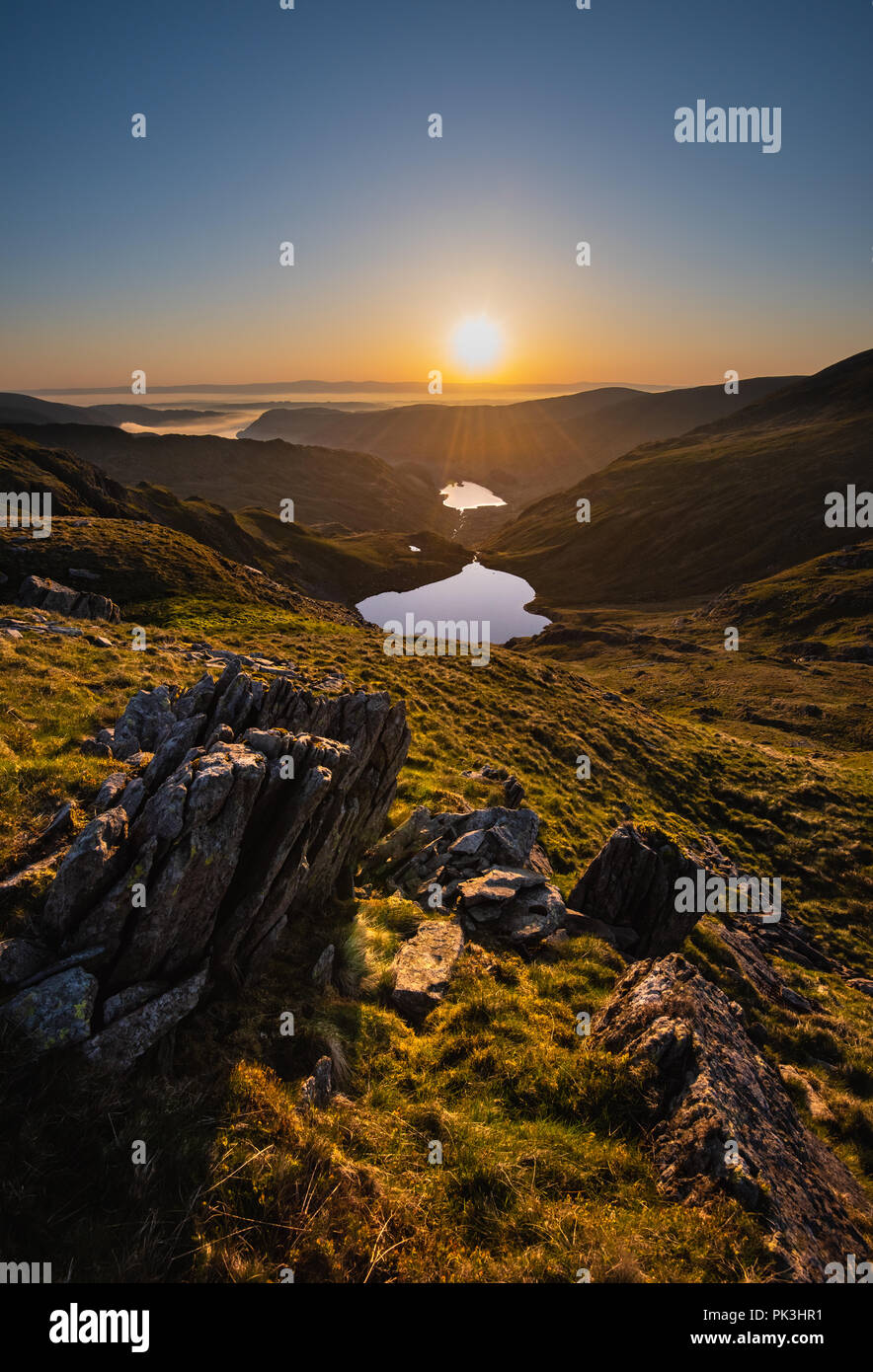 Piccolo acqua, High Street, Scafell, i laghi Foto Stock