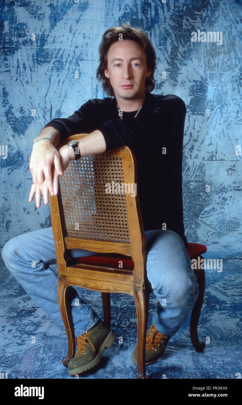 Julian Lennon, Sohn von John Lennon und Yoko Ono, in München, Deutschland 1991. John Lennon e Yoko Ono figlio di Julian Lennon a Monaco di Baviera, Germania 1991. | Utilizzo di tutto il mondo Foto Stock