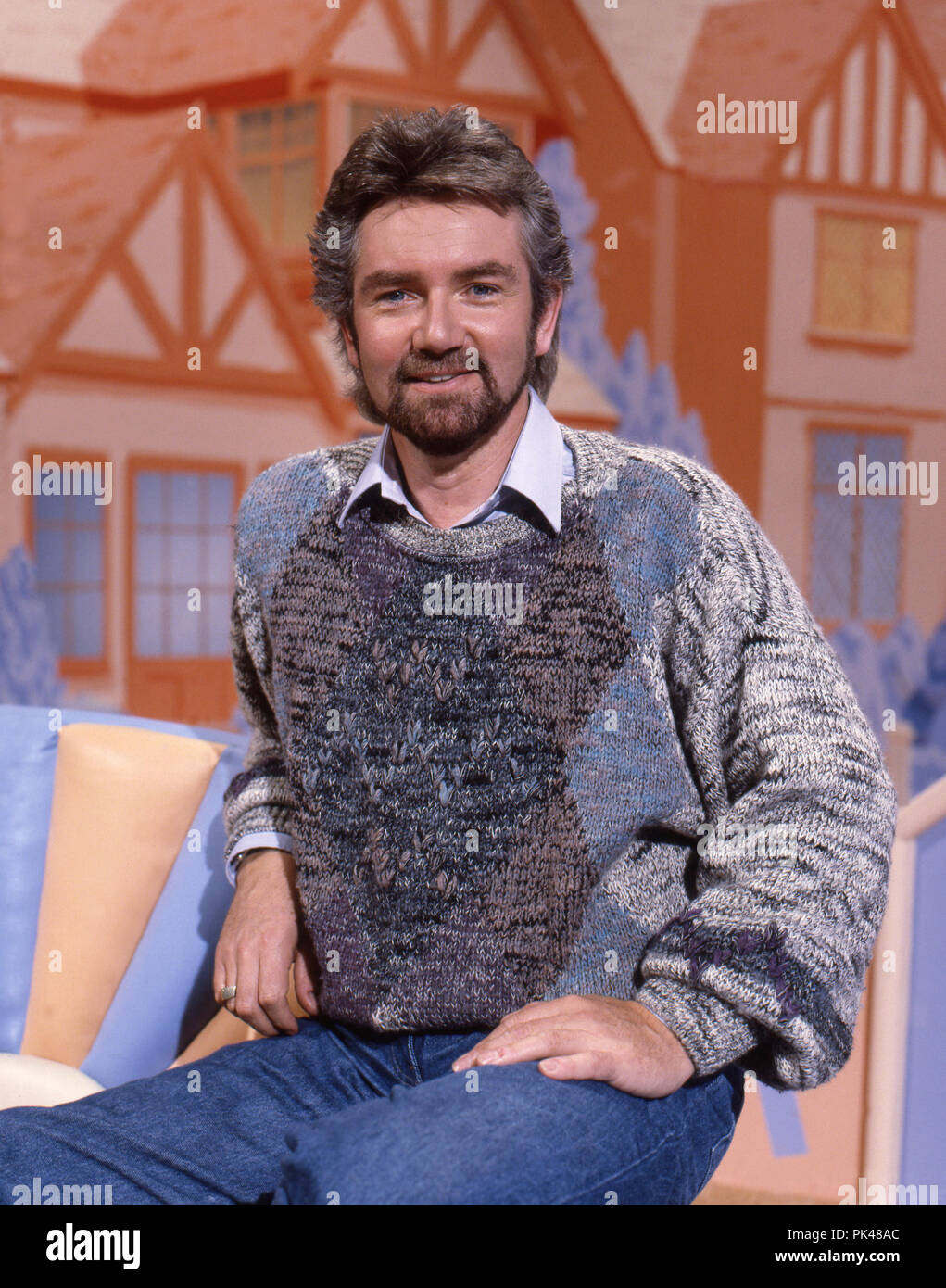 Noel Edmonds presenta Xmas show BBC 1990 Foto Stock