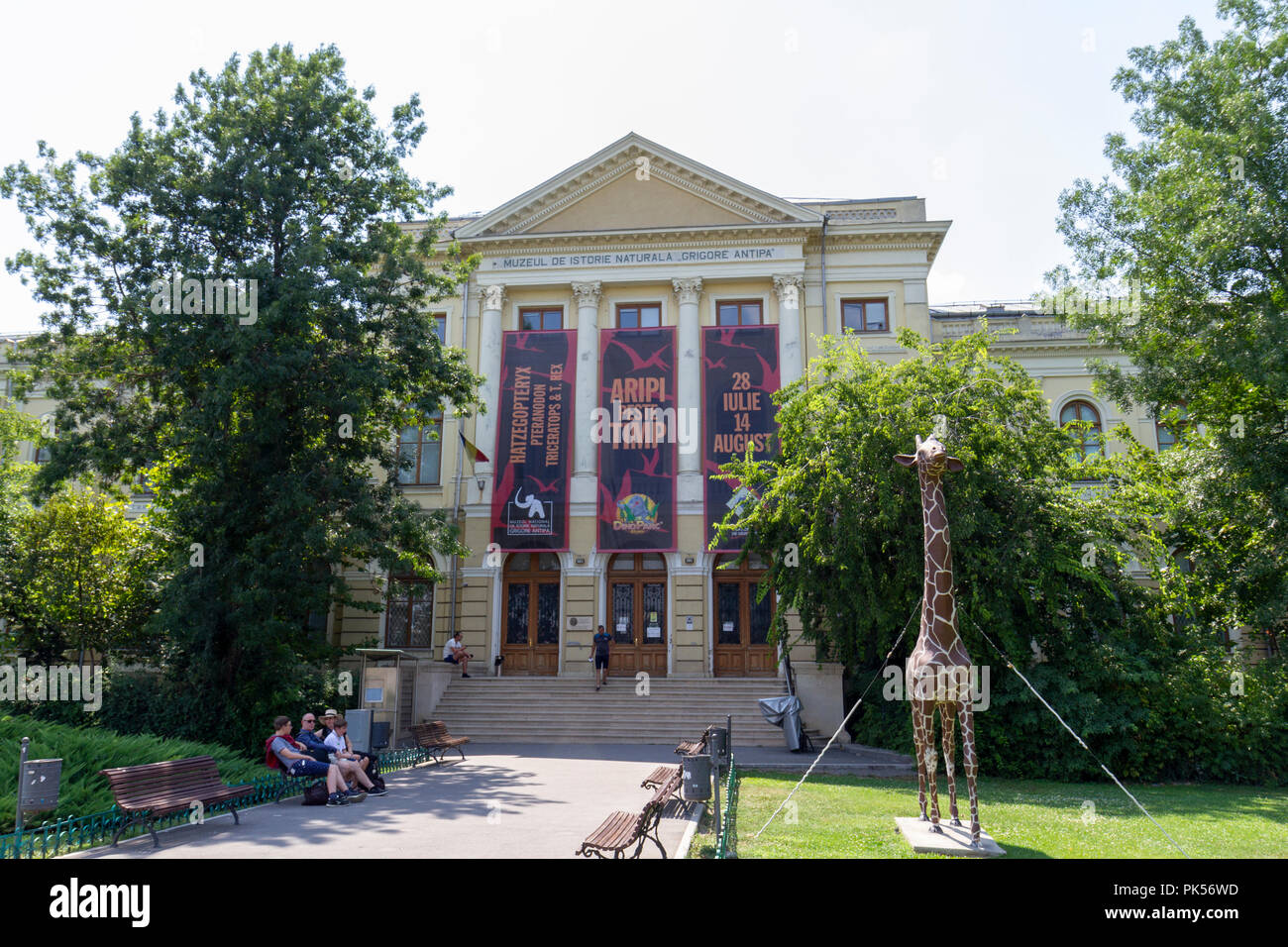 Vista esterna del Grigore Antipa Museo Nazionale di Storia Naturale, Bucarest, Romania. Foto Stock