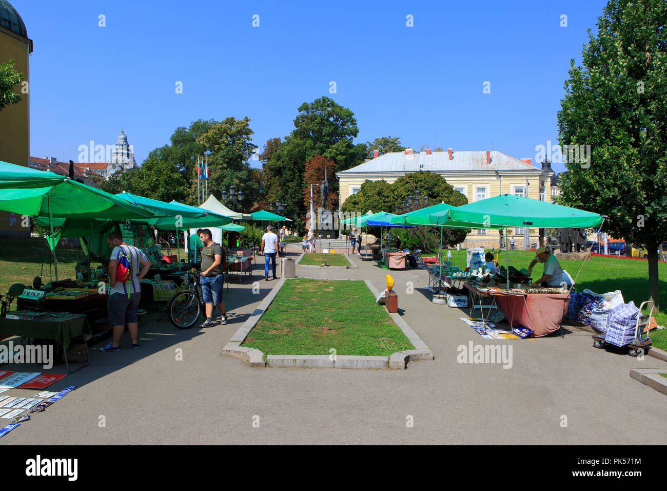Un antico mercato su un bel summerday in Sofia Bulgaria Foto Stock