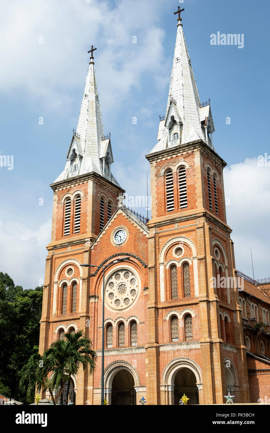 La cattedrale di Notre Dame di Saigon Ho Chi Minh City Vietnam Foto Stock