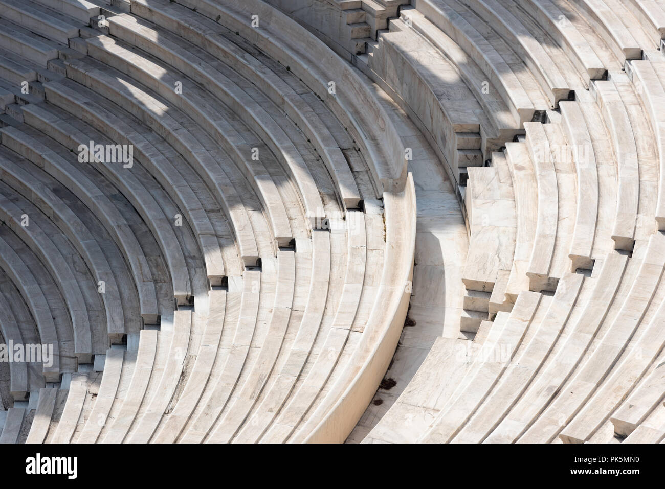 Passi parte di anfiteatro in pietra Foto Stock