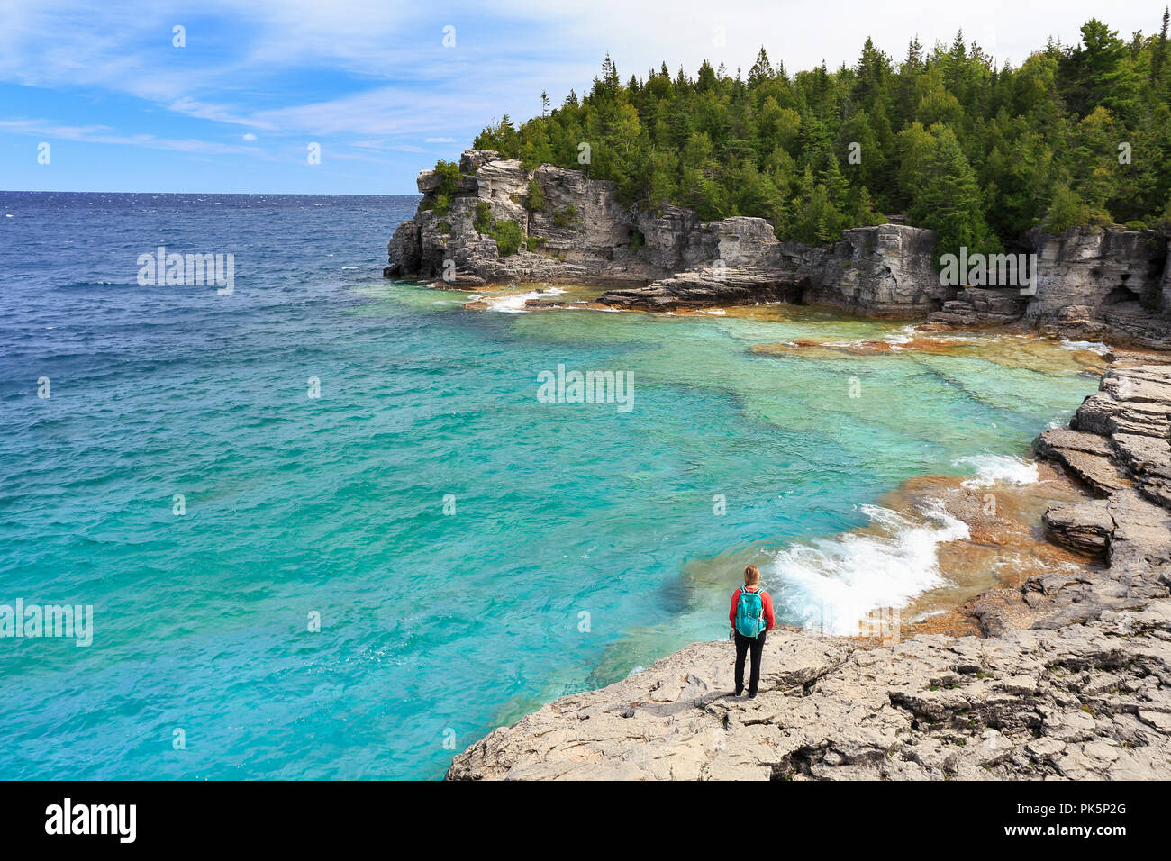 Indian Head Cove in Georgian Bay, il Lago Huron, Canada Foto Stock