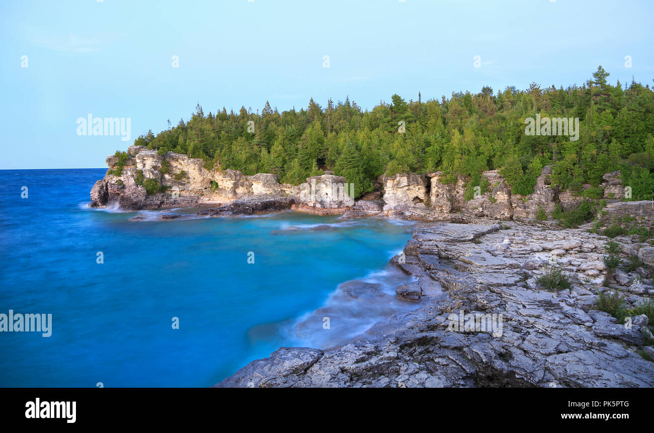 Indian Head Cove in Georgian Bay, il Lago Huron, Canada Foto Stock