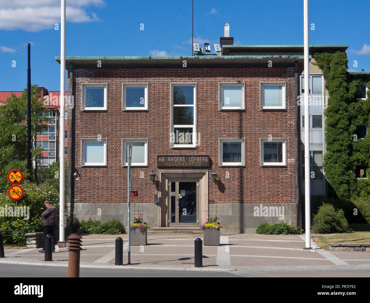 Caffè Löfbergs roastery a Karlstad Värmland Svezia har stati in attività dal 1906, antica sede di office Foto Stock