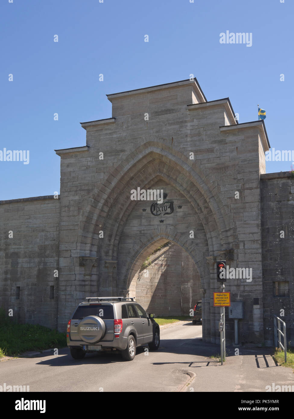 Fortezza di Karlsborg in Västra Götaland County in Svezia è stato costruito come difesa centrale e riservare capitale, ora un idilliaco e varie attrazioni turistiche Foto Stock