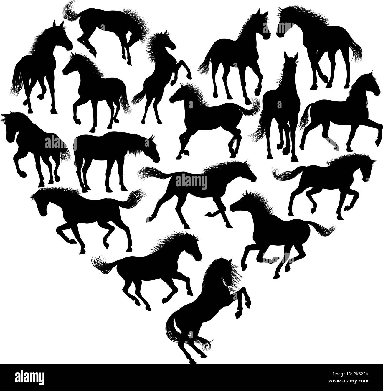Collana Ragazza E Cavallo Con Pendente A Cuore In Argento – Gioiello Simbolo Di Amore E Forza, Regalo Per Amanti Dei Cavalli