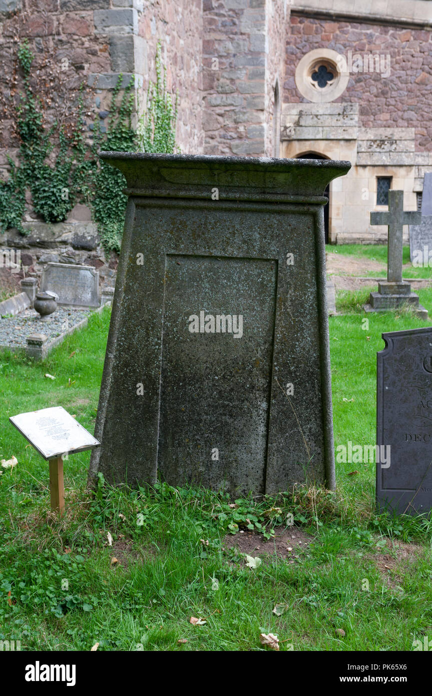 Tomba di ex schiavo Rasselas Morjan, la Madonna e San Nicola cimitero, Wanlip, Leicestershire, England, Regno Unito Foto Stock