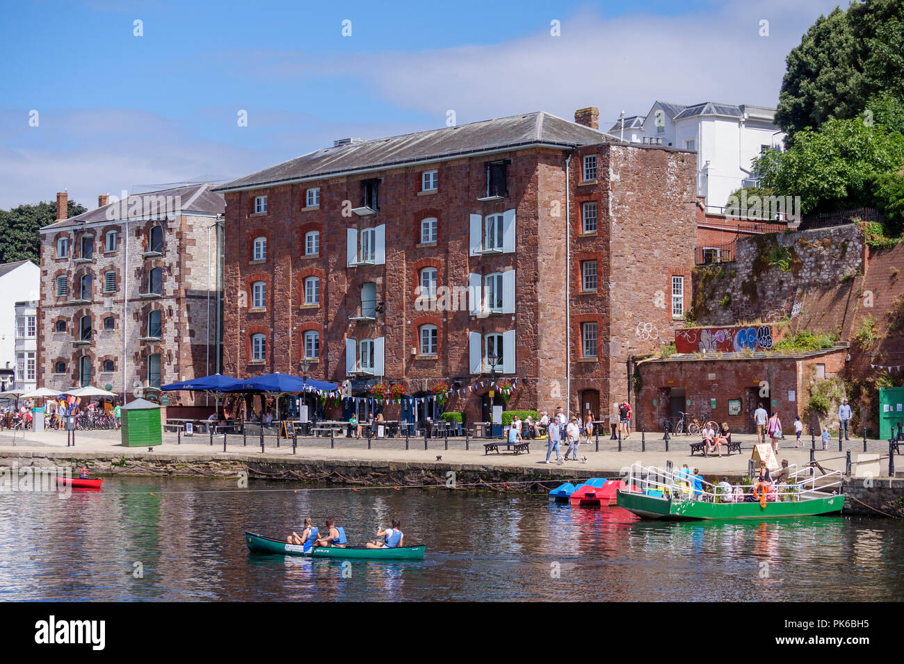 Butts traghetto fiume Exe Exeter Quay Exeter Devon England Foto Stock