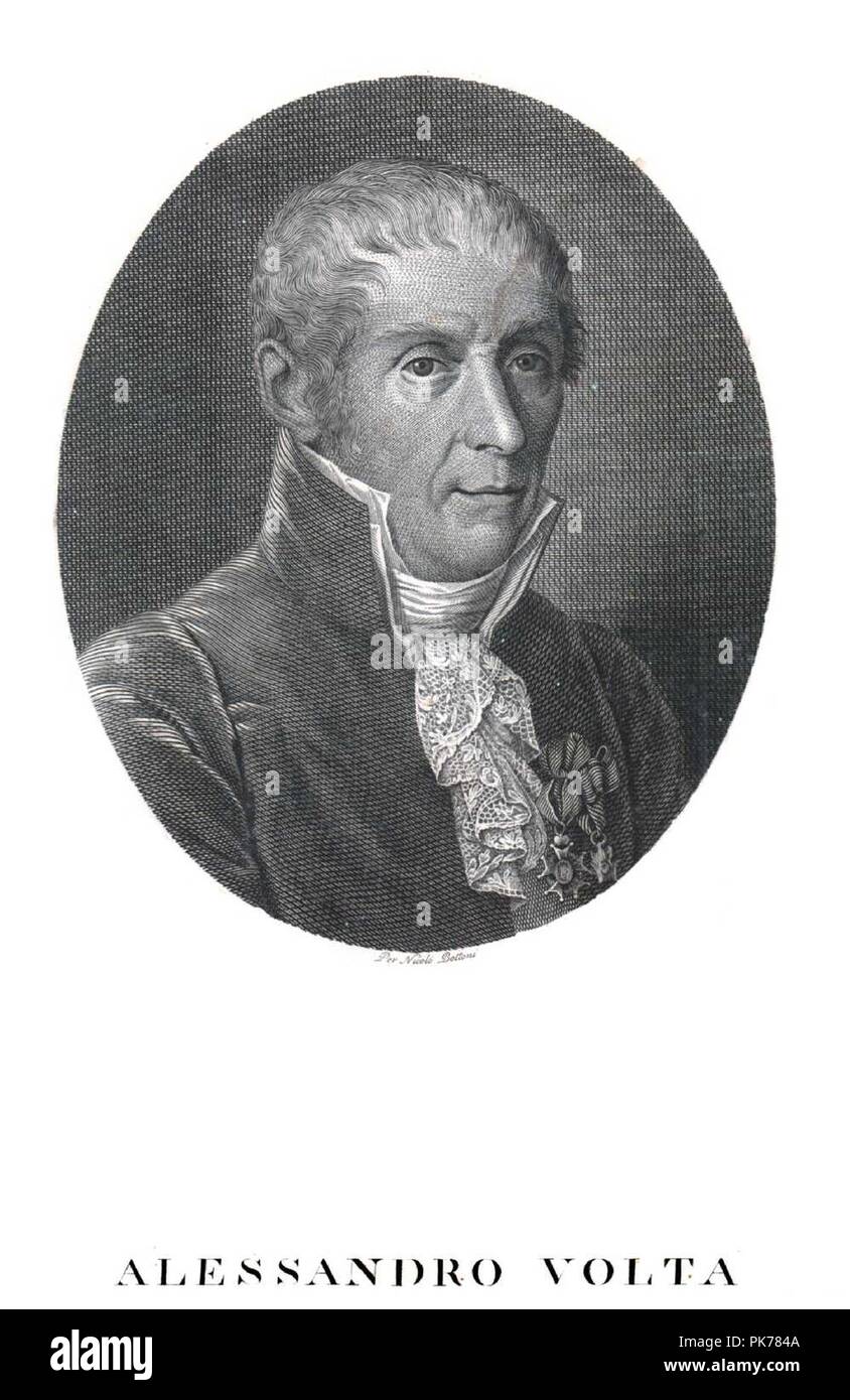 Bettoni, Nicolò (1770-1842) - Volta, Alessandro (1745-1827). Foto Stock