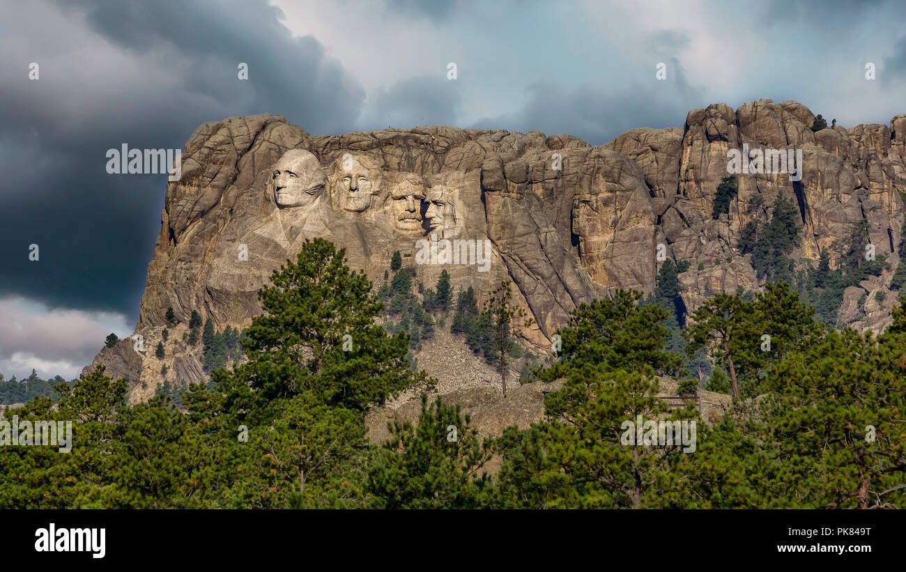 Il Monte Rushmore nel Sud Dakota Foto Stock