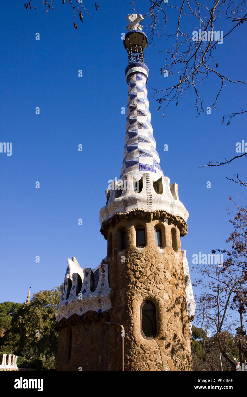 Barcellona Parco Guell, Spagna Foto Stock