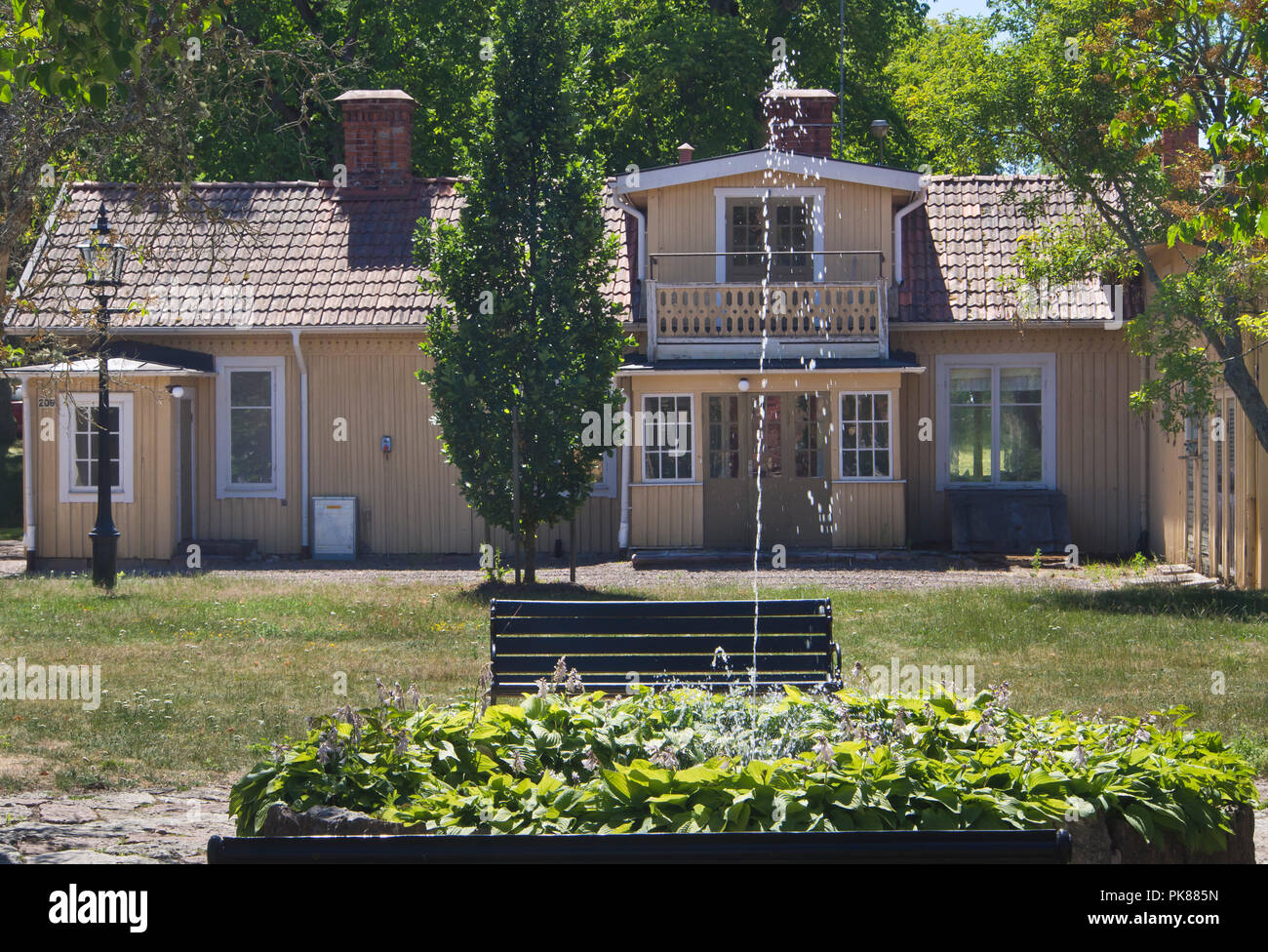 Fortezza di Karlsborg in Västra Götaland County in Svezia è stato costruito come difesa centrale e riservare capitale, ora un idilliaco e varie attrazioni turistiche Foto Stock