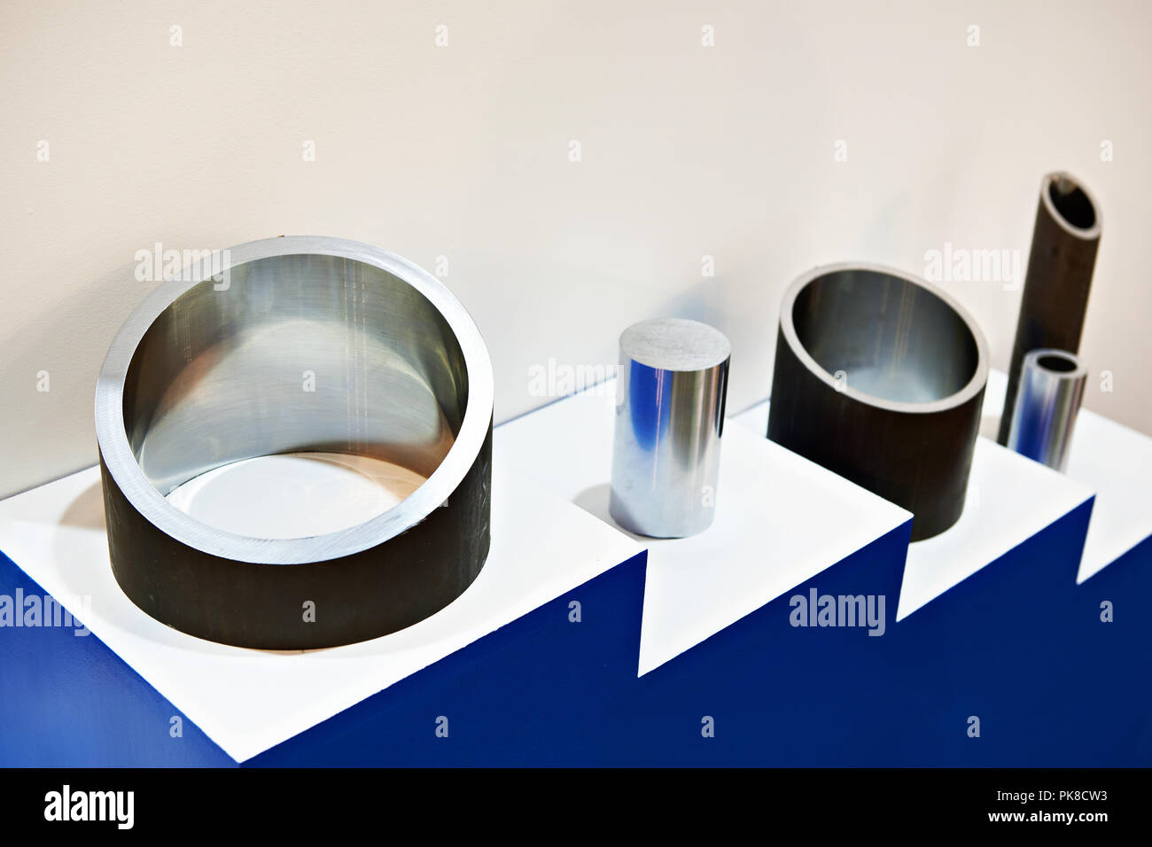 Aste in metallo per l'industria metallurgica Foto Stock