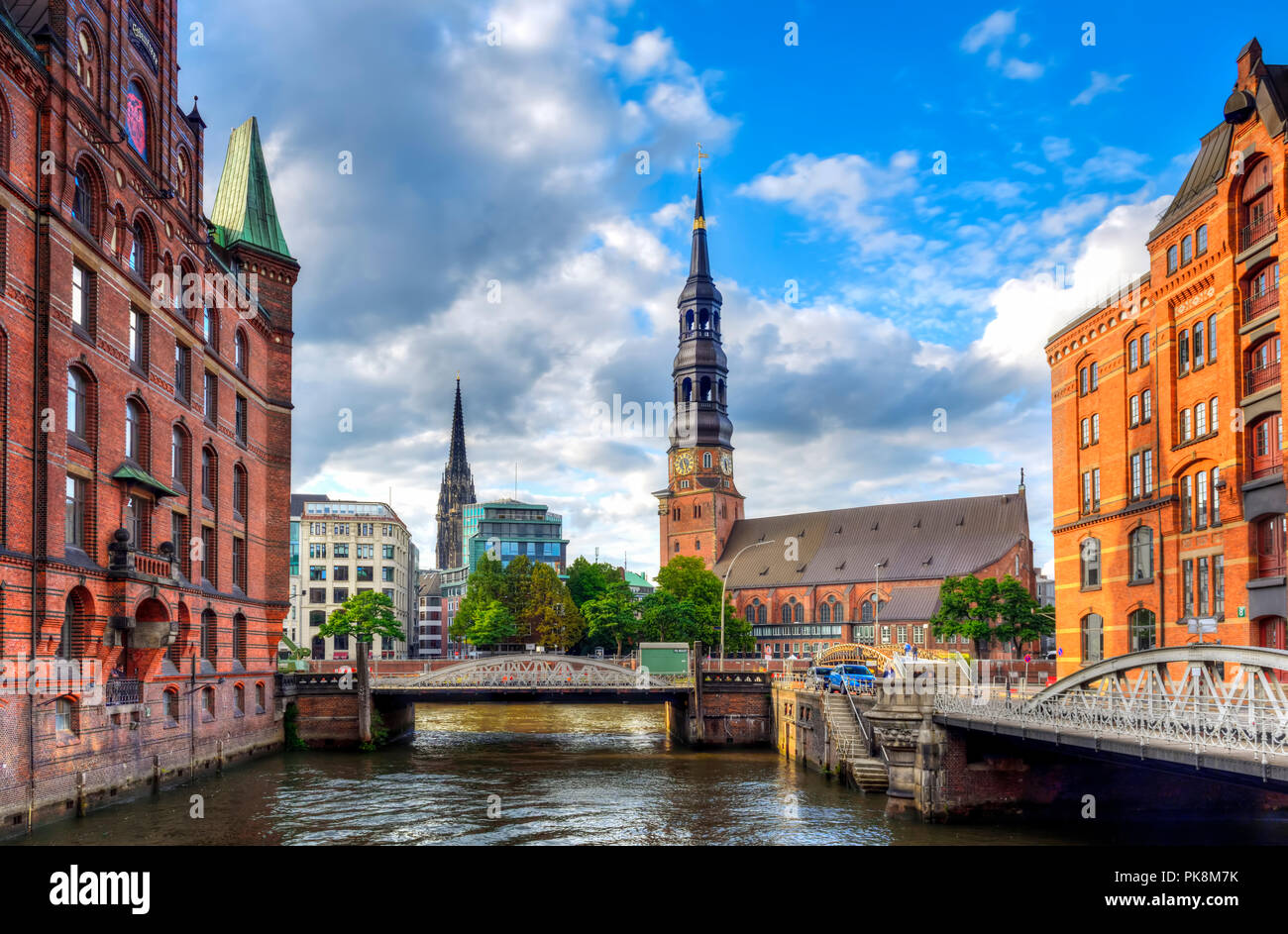 La Chiesa di Santa Caterina, Katharinenkirche, ad Amburgo, Germania Foto Stock