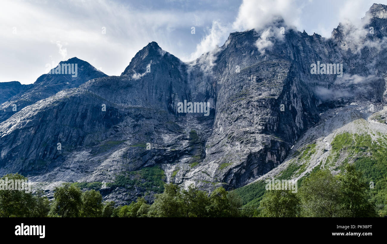 Trollstigen montagne, Norvegia Foto Stock