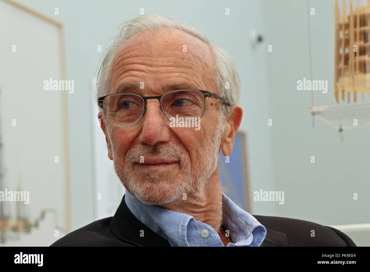 Renzo Piano .La tecnica di fabbricazione di edifici12 settembre 2018 Accademia Reale delle Arti Foto Stock