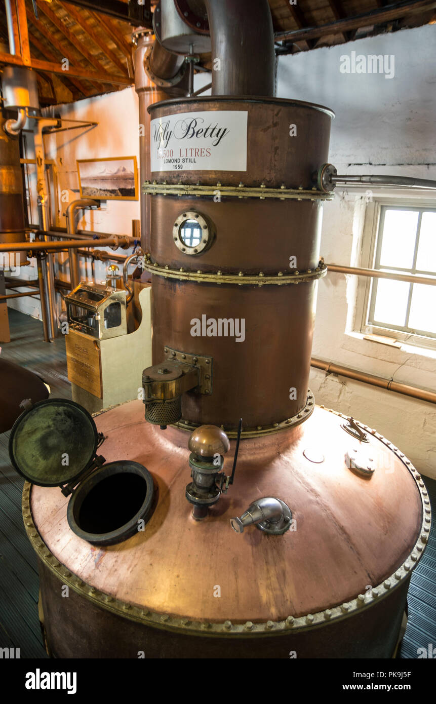 Bruichladdich Distillery Foto Stock