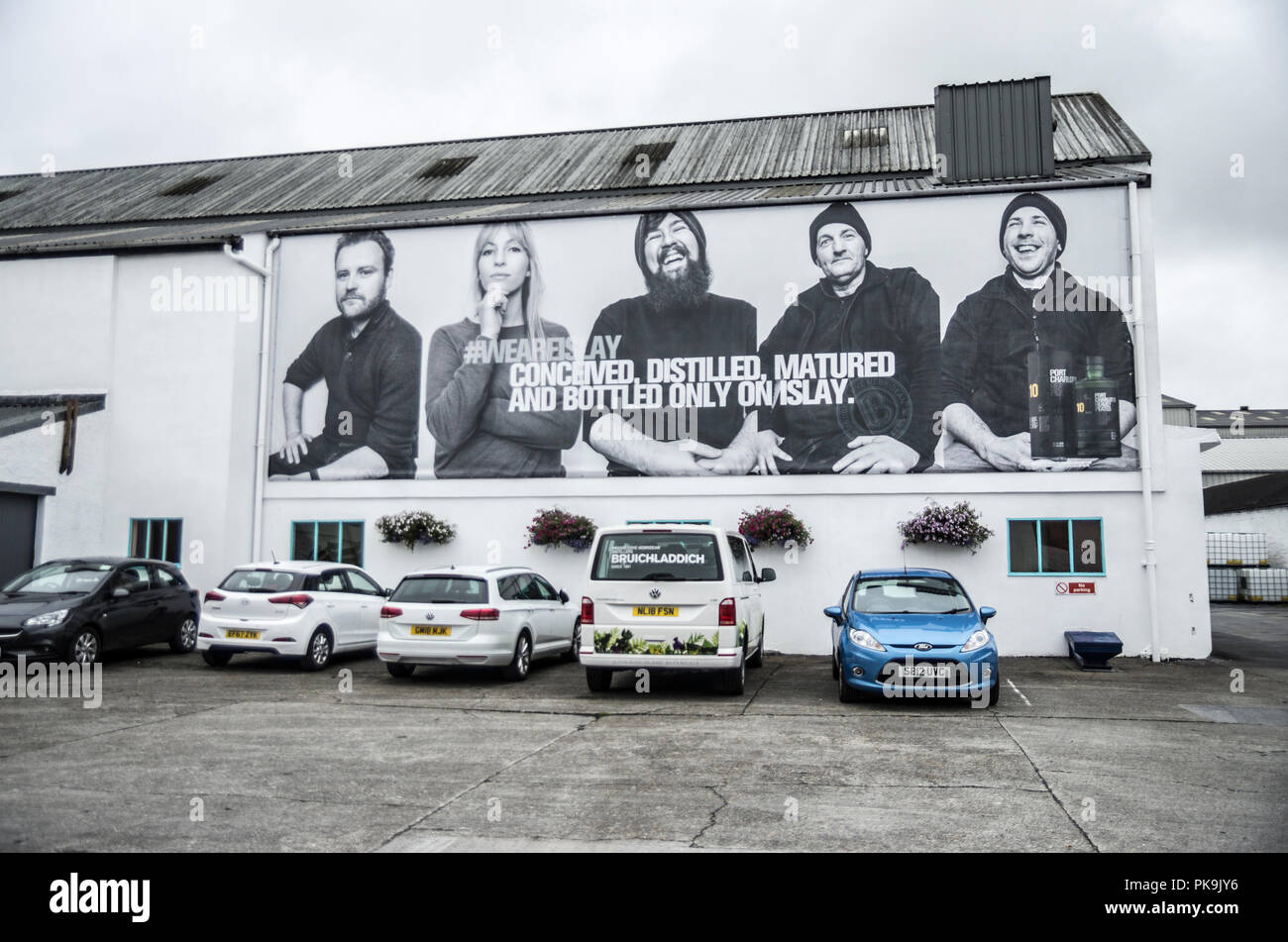 Bruichladdich Distillery Foto Stock