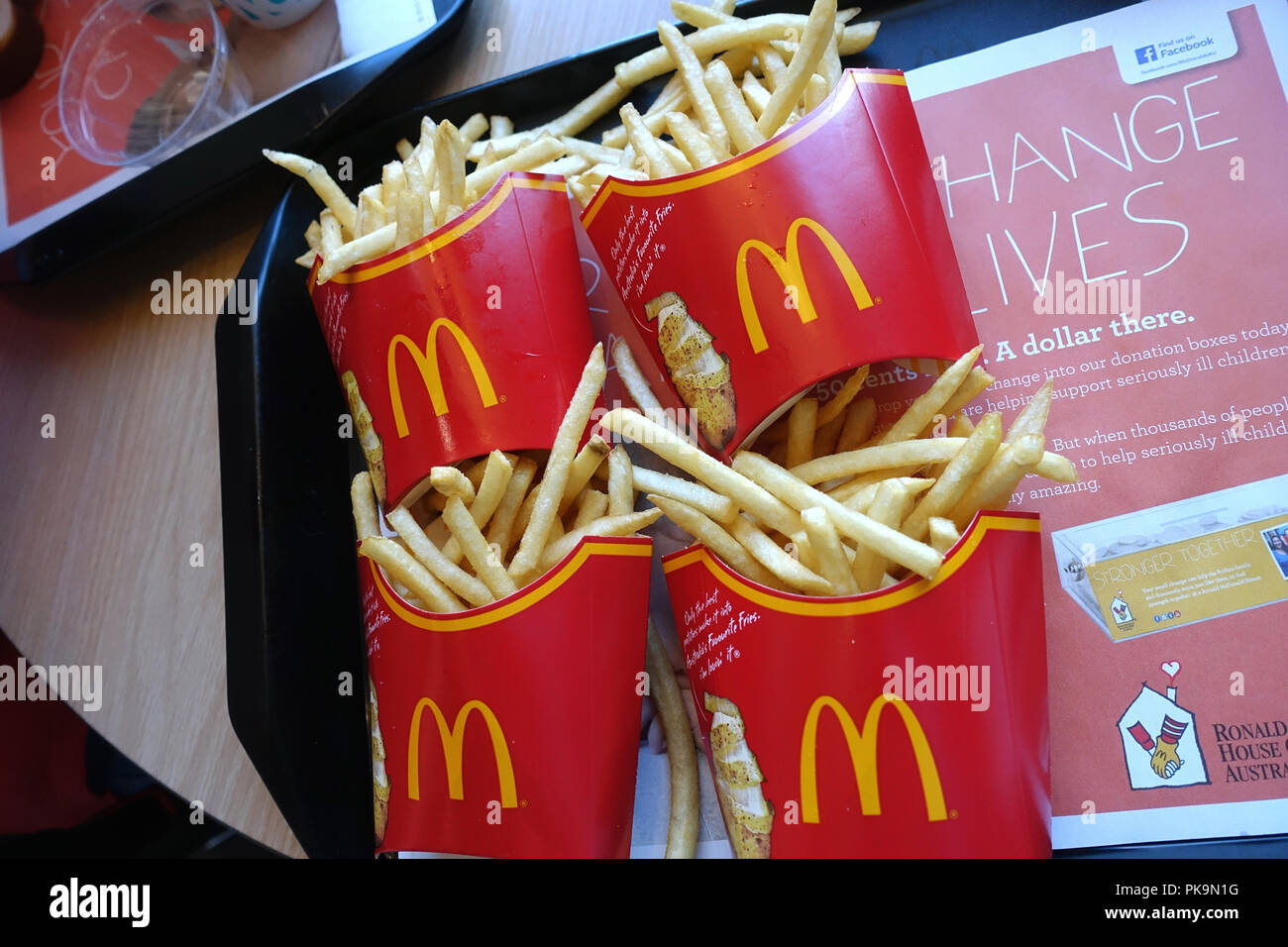 McDonald's fries - Australia Foto Stock