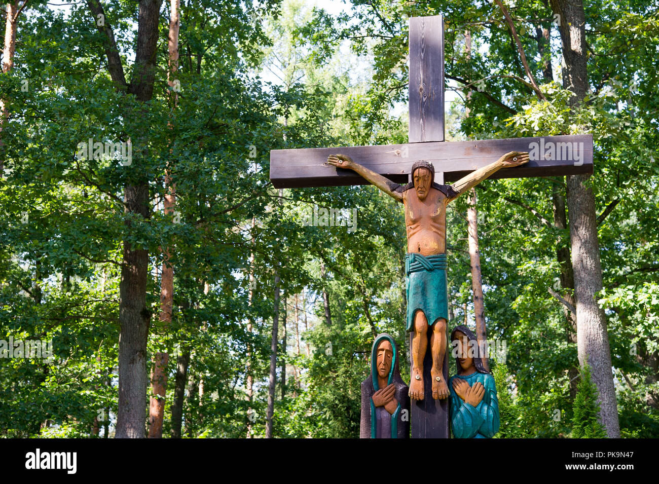 Uno di almeno 39 tombe di massa di 5000 a 7000 civili, soprattutto gli intellettuali polacca (nazionale attivisti, insegnanti, sacerdoti) da Kociewie, Kaszuby un Foto Stock