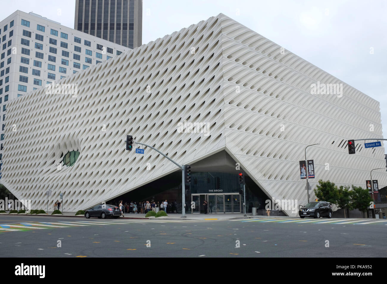 LOS ANGELES - 2 Settembre 2018: indirizzi di massima per le politiche è un museo di arte contemporanea sulla Grand Avenue nel centro di Los Angeles. Il museo è chiamato con il nome del filantropo Eli Foto Stock