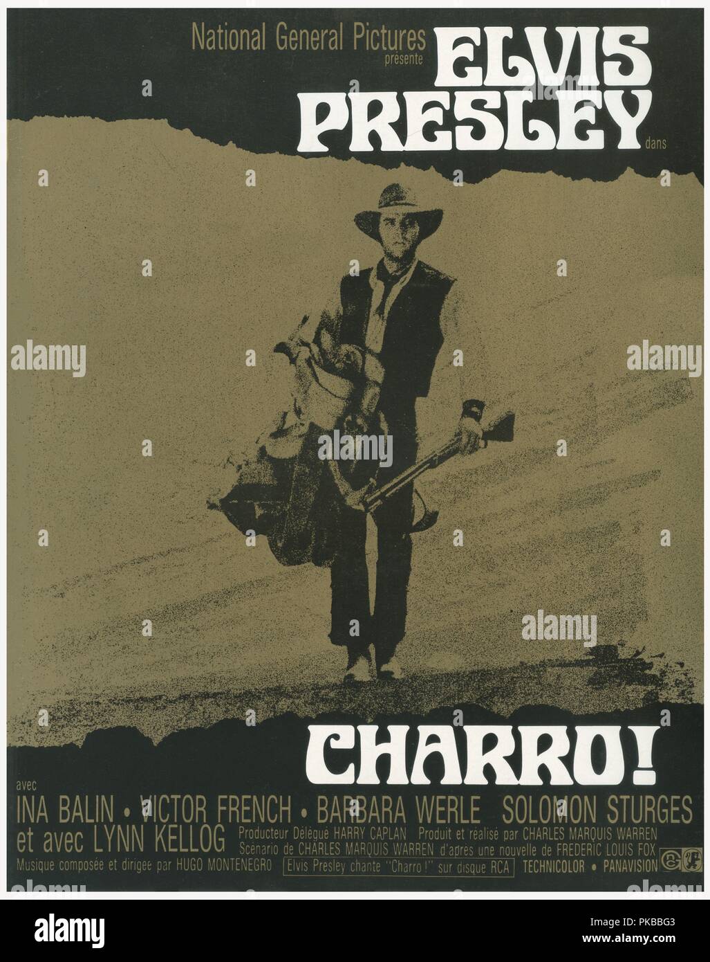 Charro! Anno : 1969 USA Direttore : Charles Marquis Warren Elvis Presley Poster (Fr) Foto Stock