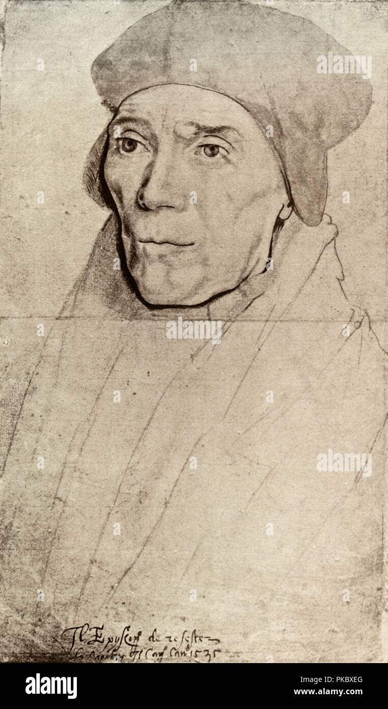 " Il Vescovo Fisher', (1909). Artista: Hans Holbein il Giovane. Foto Stock