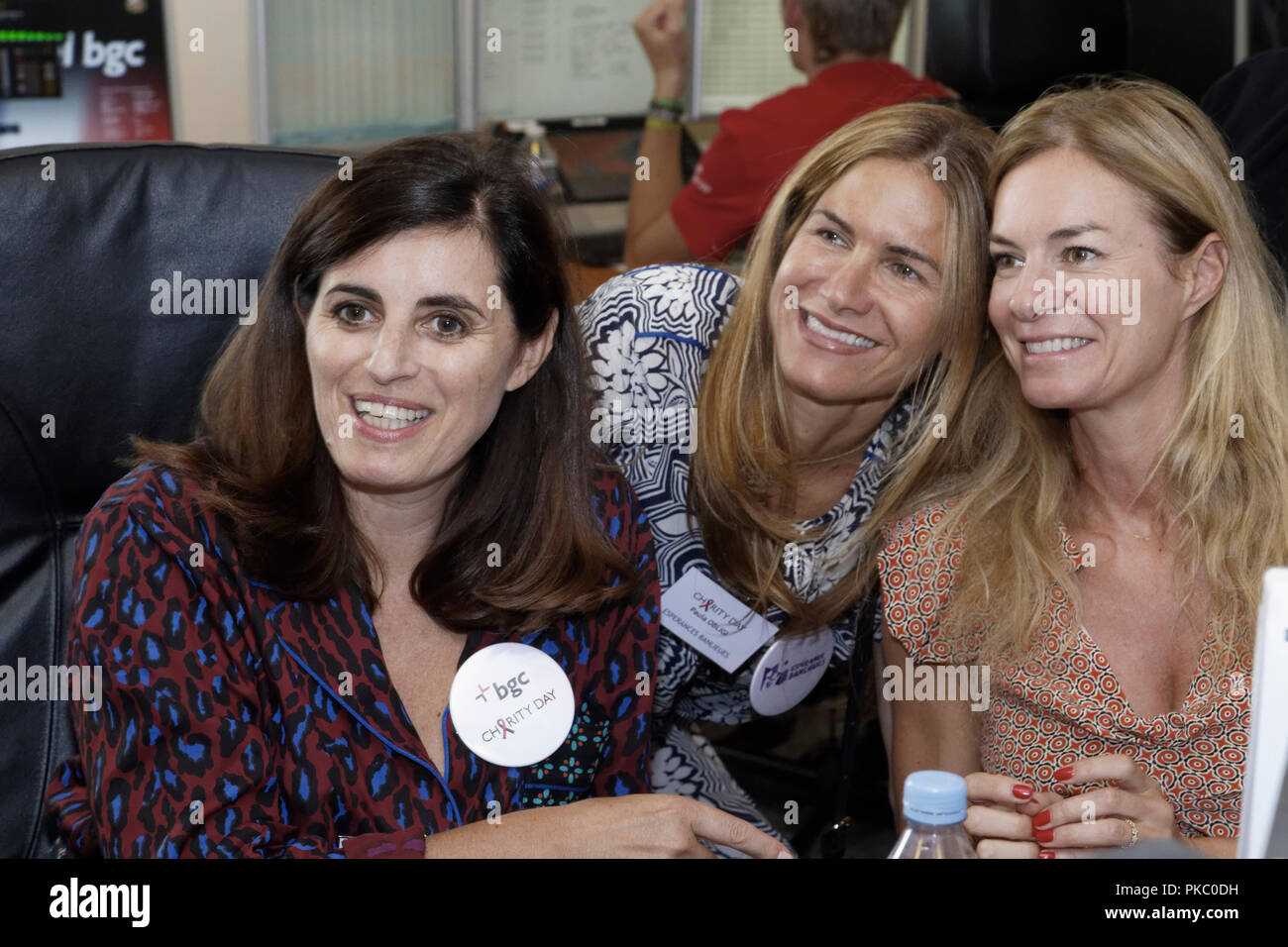 Parigi, Francia. 11 Settembre, 2018. Sandrine Sarroche assiste il 2018 annuale Giornata di beneficenza ospitato da BGC nel pomeriggio di martedì 11 settembre a Parigi, Francia. Celebrità si trasformano in broker per la BGC Partners e delle sue controllate per il beneficio di 7 associazioni in memoria delle vittime del settembre 11th. Credito: Bernard Menigault/Alamy Live News Foto Stock