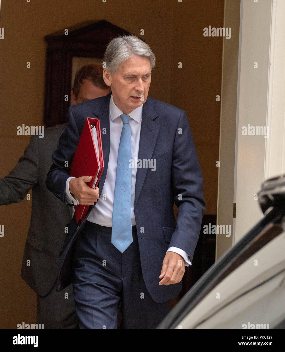 Londra, 12 settembre 2018, Philip Hammond lascia 10 Downing Street, Londra Credit Ian Davidson/Alamy Live News Foto Stock