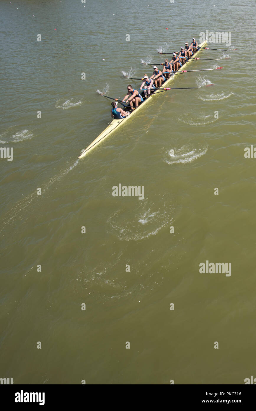 Plovdiv, Bulgaria, Mercoledì, 12 settembre 2018. FISA, mondo campionati di canottaggio, insegne © Peter SPURRIER, Credito: Pietro SPURRIER/Alamy Live News Foto Stock