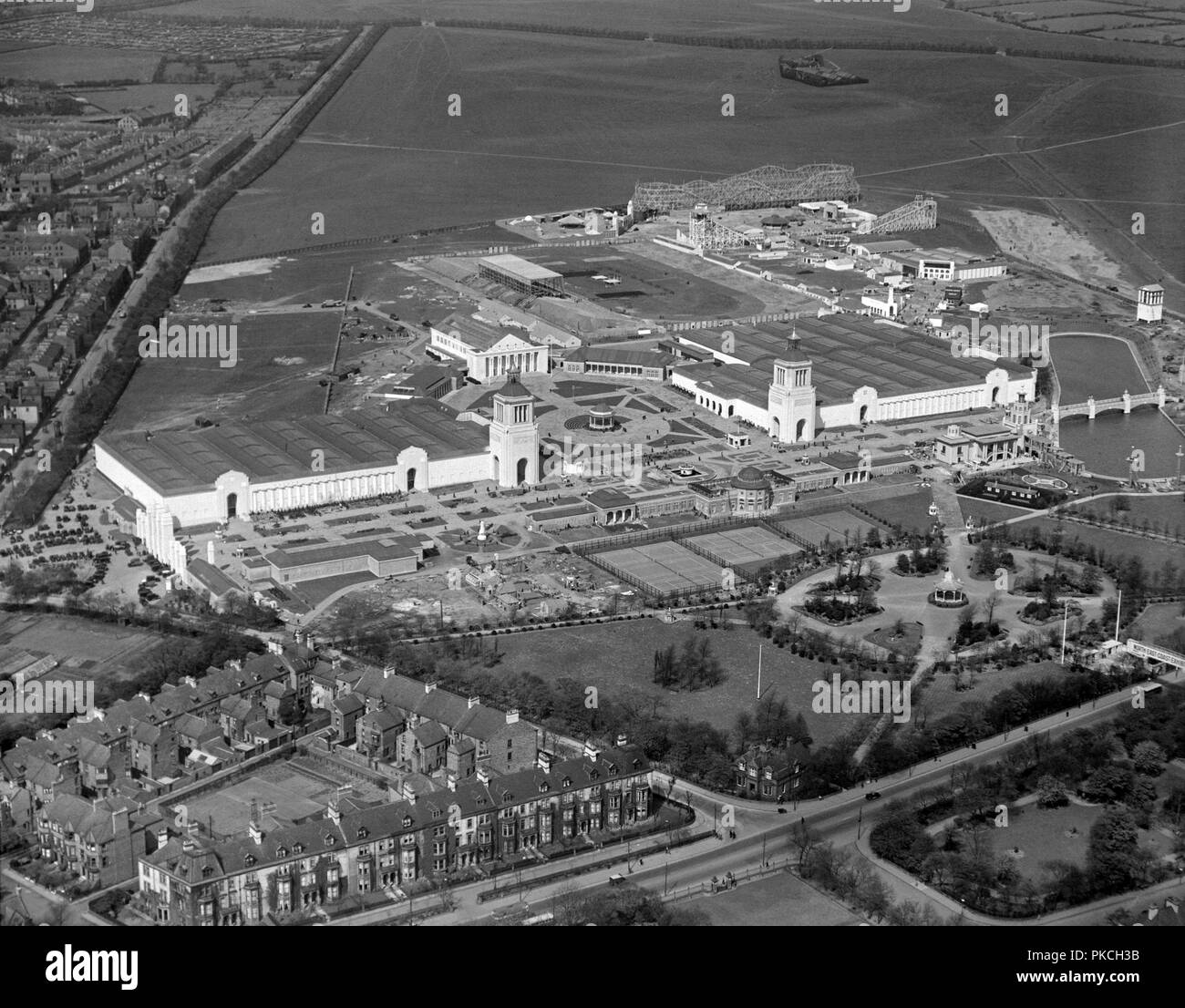 Parco Esposizioni, Newcastle-upon-Tyne, Tyne and Wear, maggio 1929. Artista: Aerofilms. Foto Stock