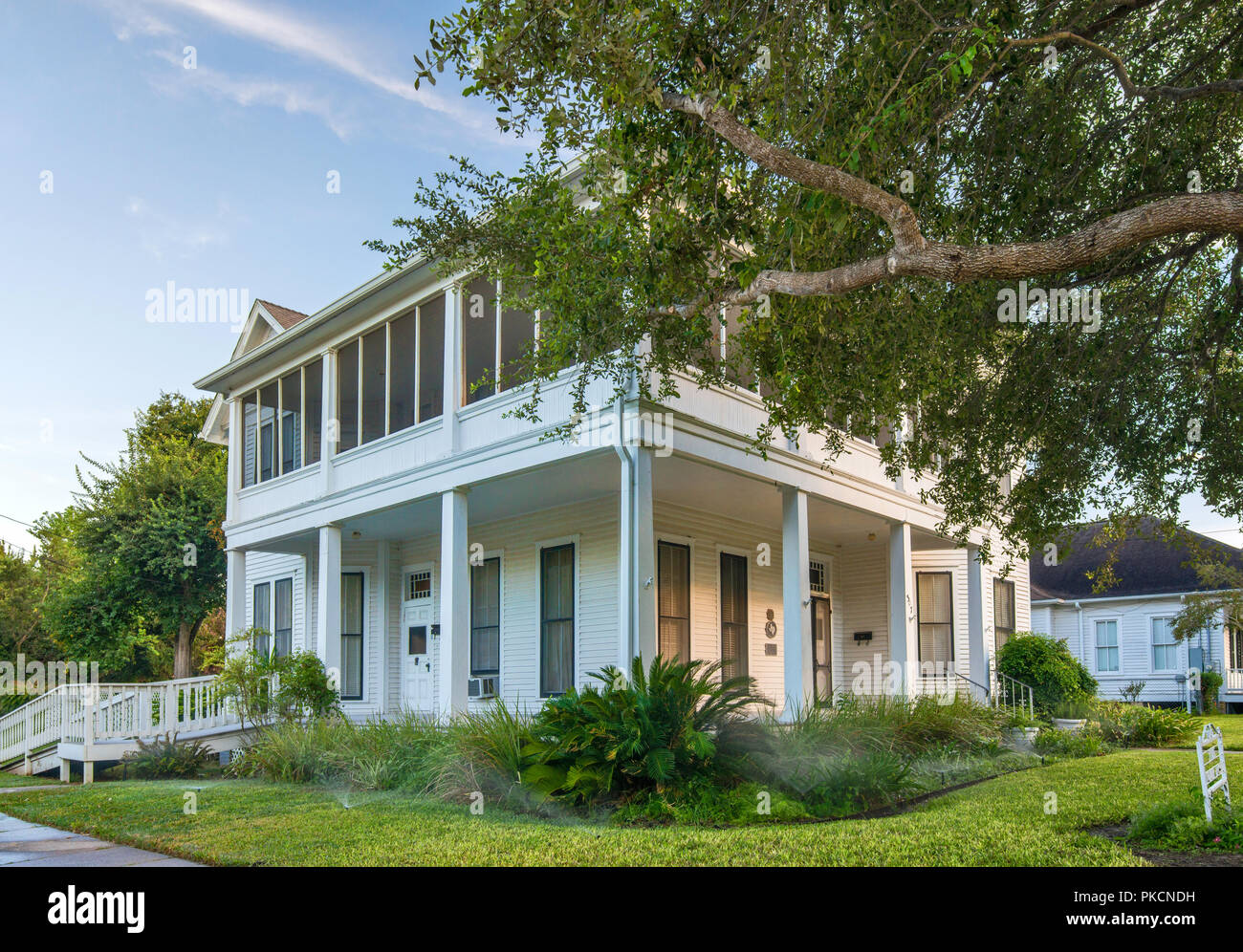 Edward Casa Potenza, 1894, in stile vittoriano, storico quartiere vicino al centro di Victoria, Texas, Stati Uniti d'America Foto Stock