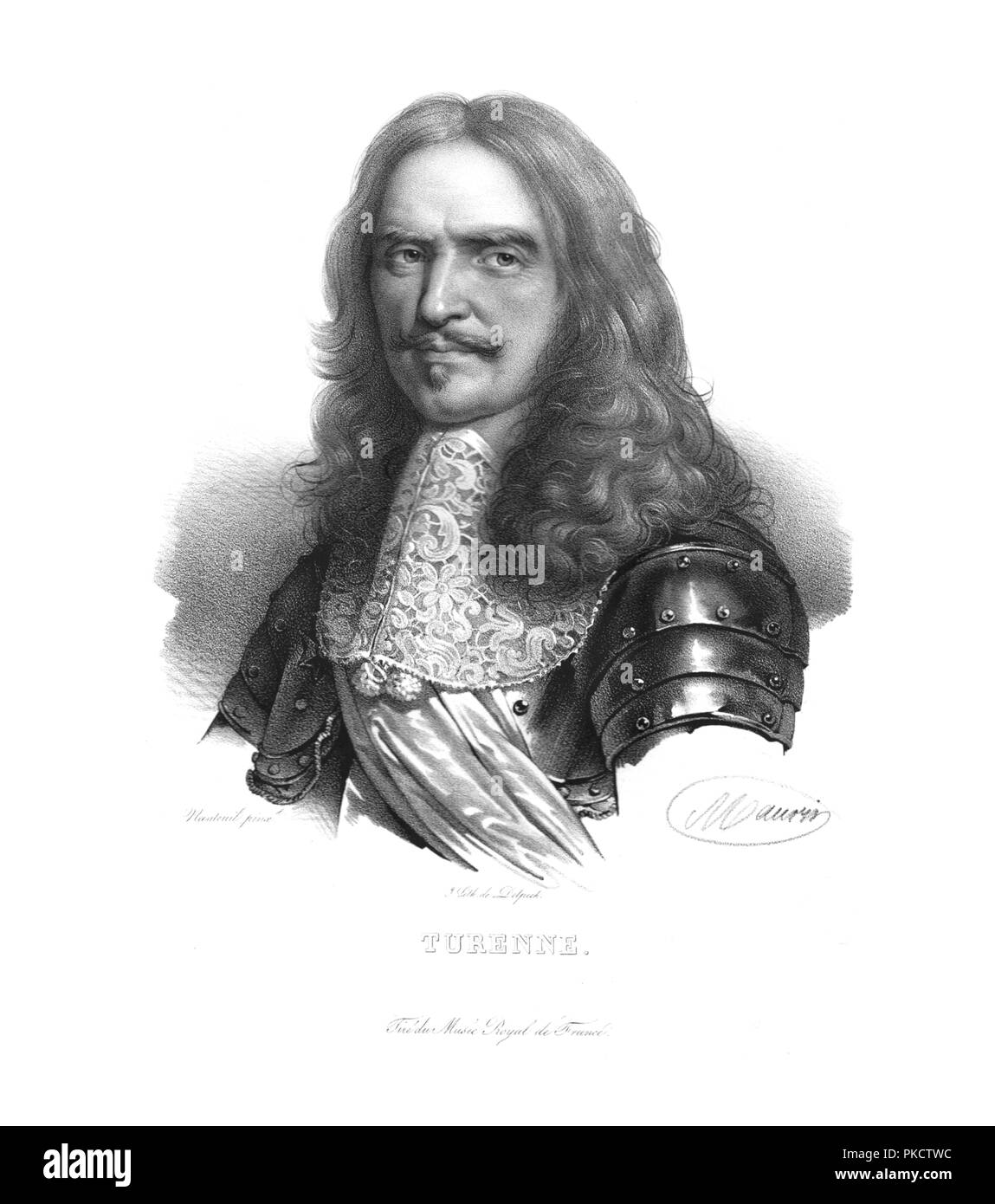 Henri de la Tour d'Auvergne, (c1820s). Artista: Maurin. Foto Stock
