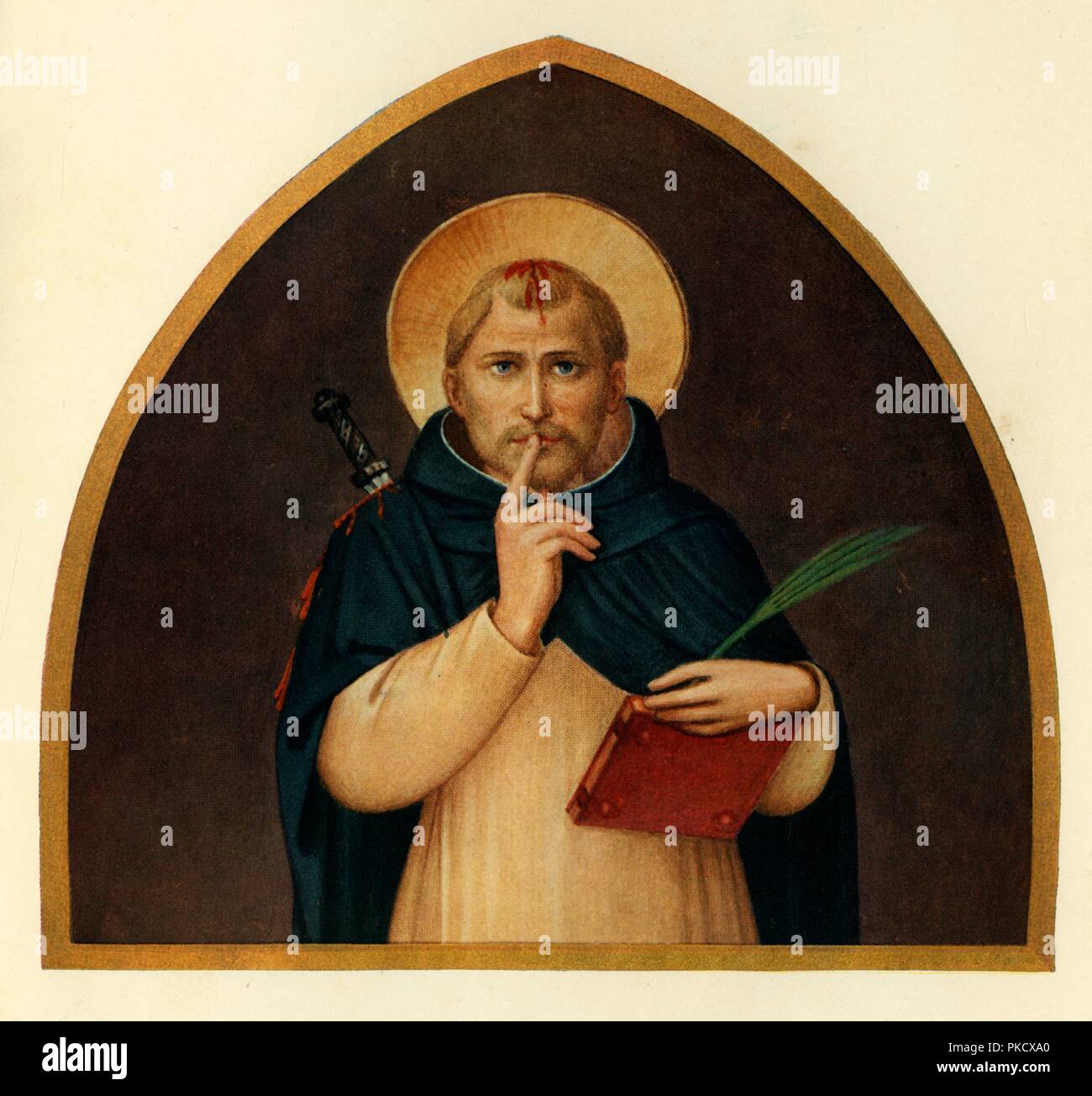 'St. Pietro Martire", xv secolo, (c1909). Artista: Beato Angelico. Foto Stock