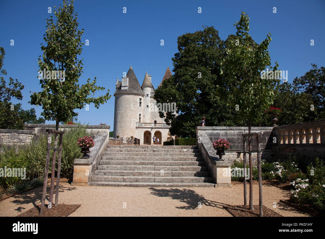 Lo Château des Milandes Foto Stock