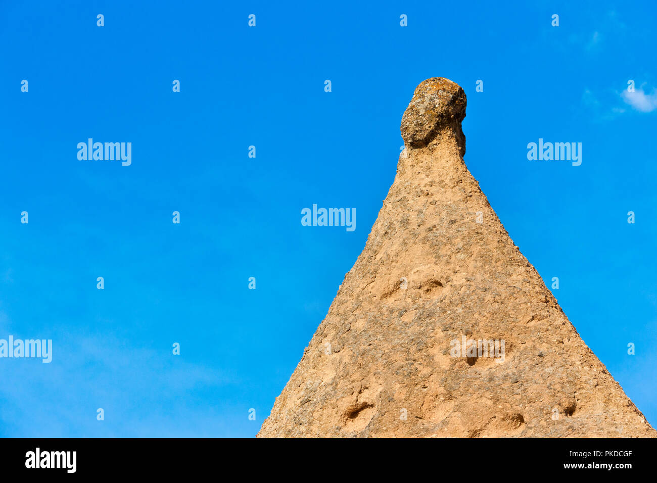 Pilastri di roccia in Cappadocia, Sito Patrimonio Mondiale dell'UNESCO, Turchia Foto Stock