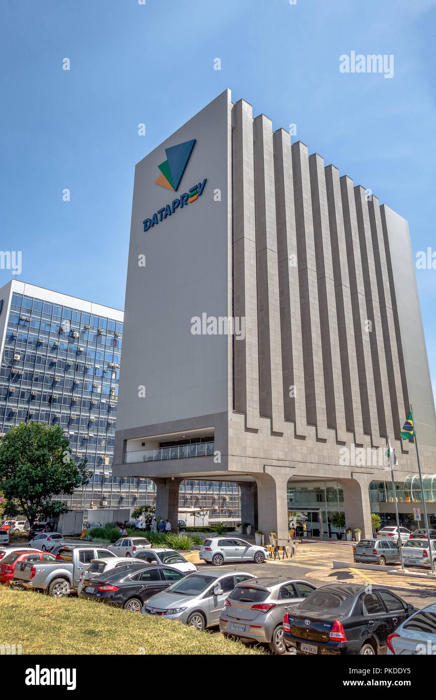 Dataprev i dati società di elaborazione di istituto di sicurezza sociale- INSS - Brasilia, Distrito Federal, Brasile Foto Stock