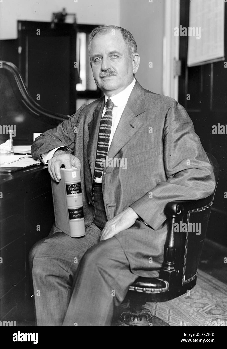 George Barnes Grigsby (1874 - 1962) delegato alla Camera dei rappresentanti degli Stati Uniti dal territorio dell'Alaska. Foto Stock