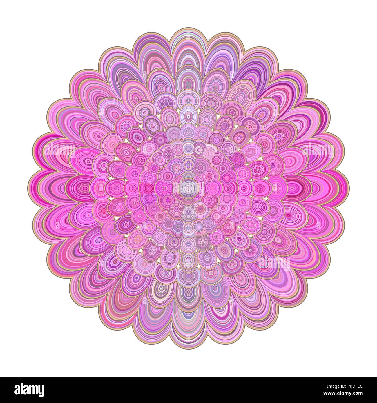 Abstract floral mandala - arte digitale vector graphic design Illustrazione Vettoriale