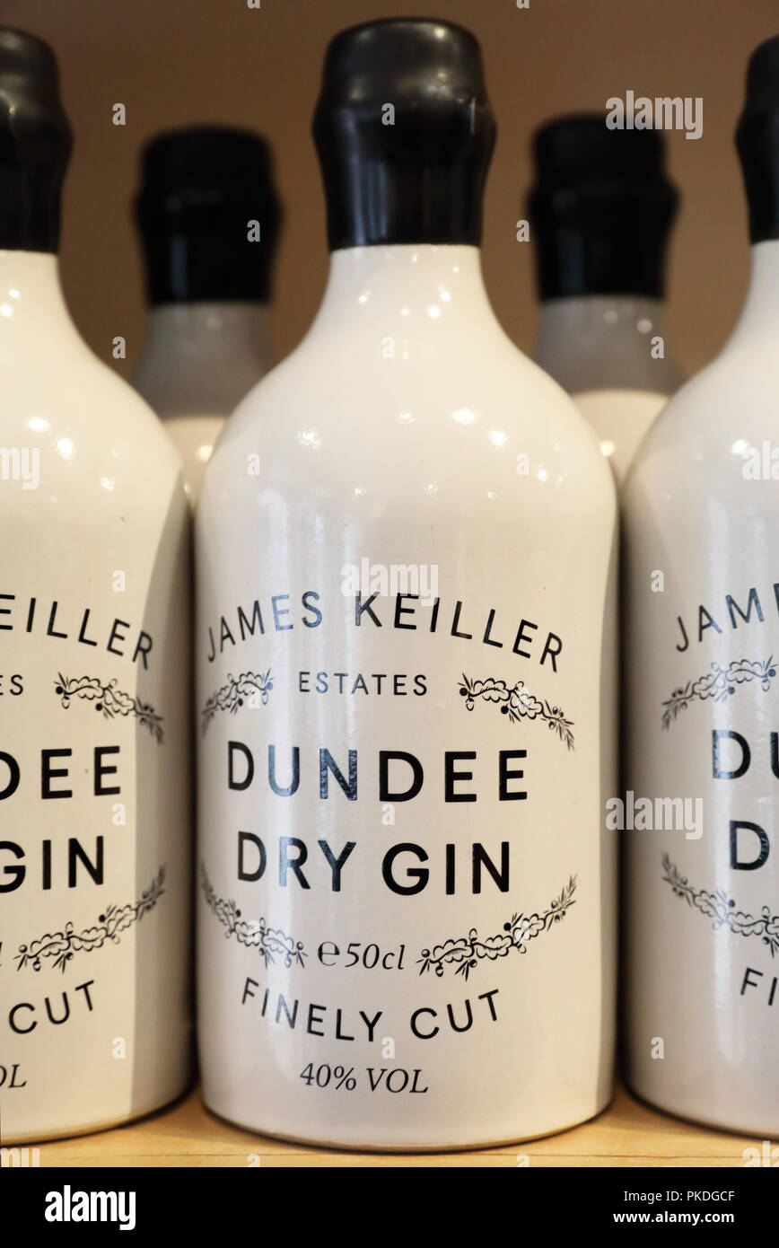 James Keiller estates Dundee dry Gin per la vendita, in Scozia, Regno Unito Foto Stock