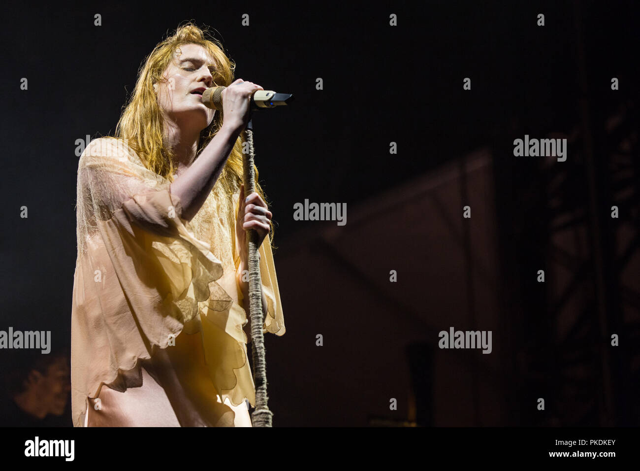 Londra indie band Firenze + la macchina in esecuzione al Skookum Music Festival di Stanley Park a Vancouver, BC il 7 settembre 2018 Foto Stock